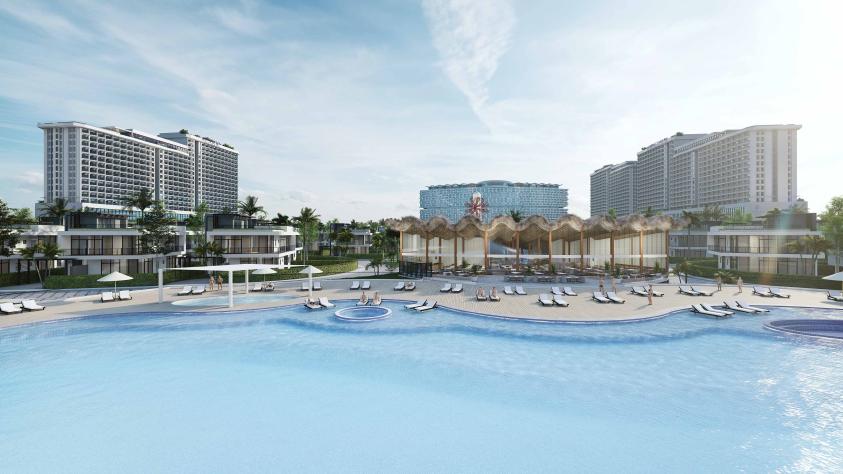Condotels Alaric Atlantic The Maris Vung Tau, Vung Tau, Vietnam, Efficacité énergétique, façade balcons brise-soleil zone tampon bioclimatique