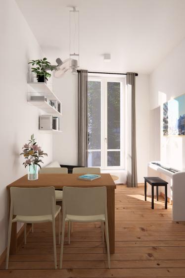 Rénovation énergétique, passoire thermique, DPE G, appartement ancien, Paris médiéval