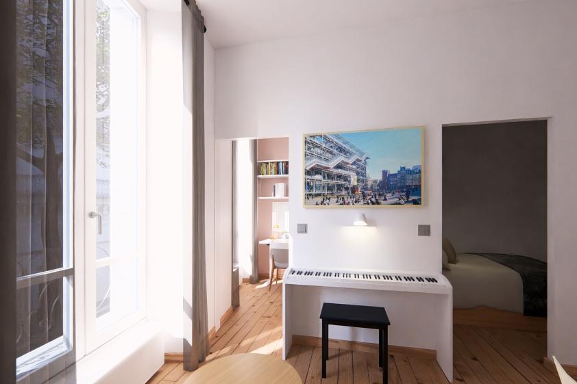 Rénovation énergétique, passoire thermique, DPE G, appartement ancien, Paris médiéval