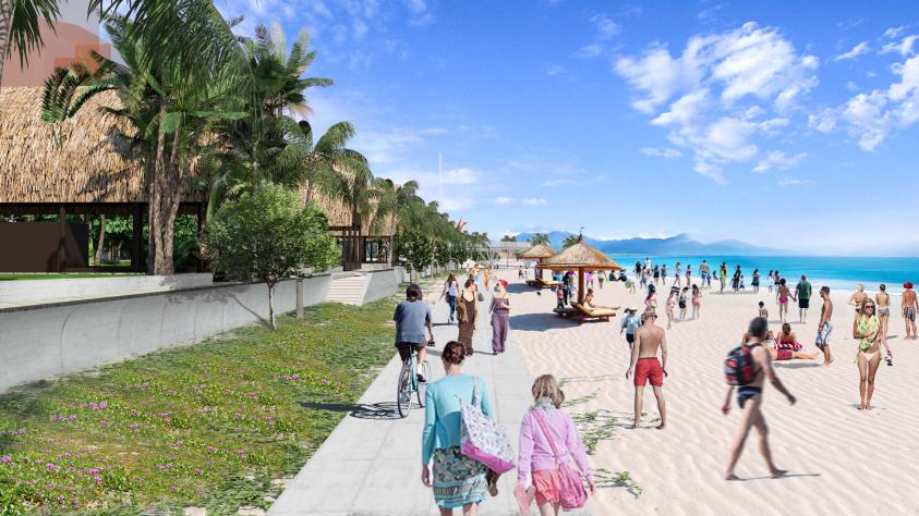 Bai Sau Thuy Van Vung Tau, Plage resiliente, jardin planetaire, ecosyteme, schema directeur, urbanisme durable, Skyline, Waterfront 