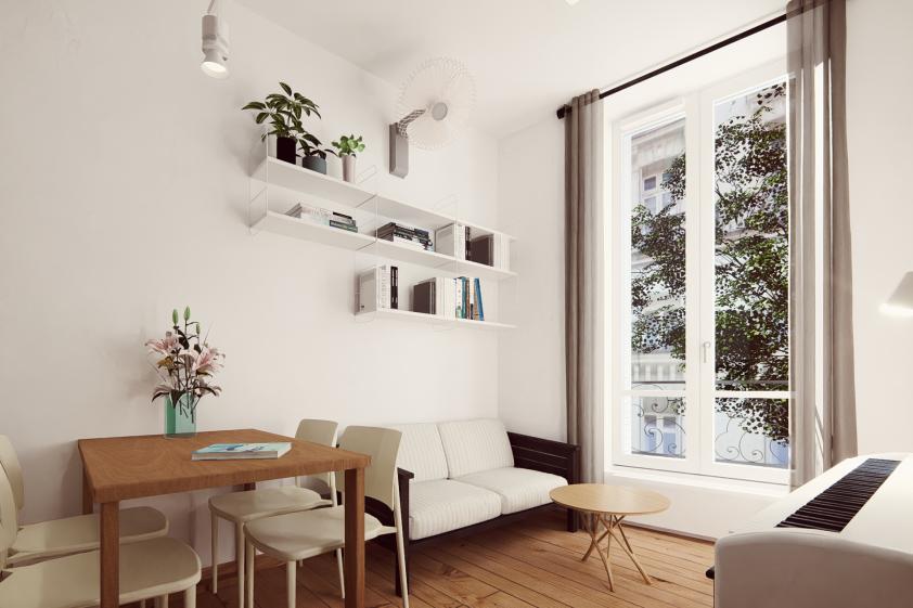 Rénovation énergétique, passoire thermique, DPE G, appartement ancien, Paris médiéval