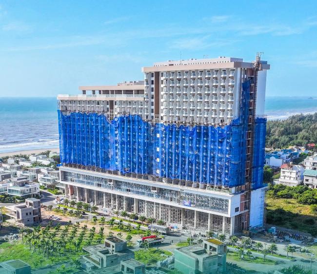 Condotels Alaric Atlantic The Maris Vung Tau, Vung Tau, Vietnam, Efficacité énergétique, façade balcons brise-soleil zone tampon bioclimatique