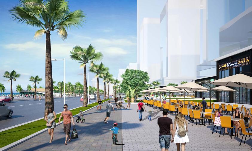 Bai Sau Thuy Van Vung Tau, Plage resiliente, jardin planetaire, ecosyteme, schema directeur, urbanisme durable, Skyline, Waterfront 