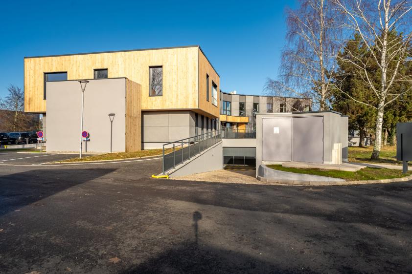 Projet - Façade avant Réhabilitation énergétique d’un bâtiment de bureaux avec façade modernisée à Nancy