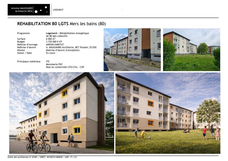 Réhabilitation de 80 logements collectifs