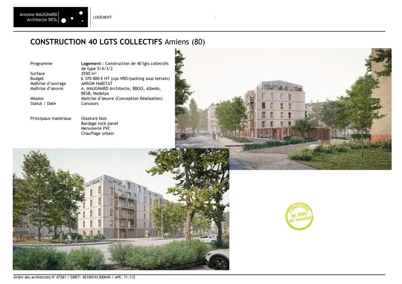 Construction de 40 logements collectifs