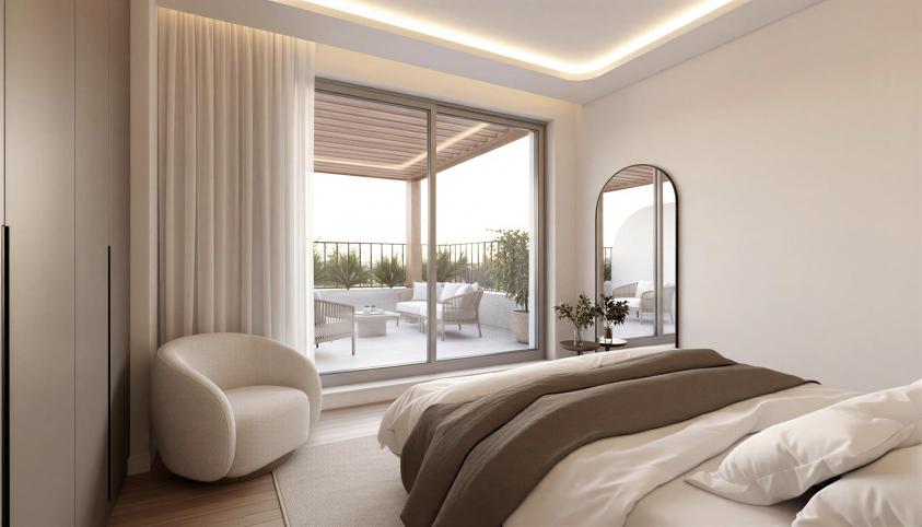 Rénovation contemporaine Chambre vue mer