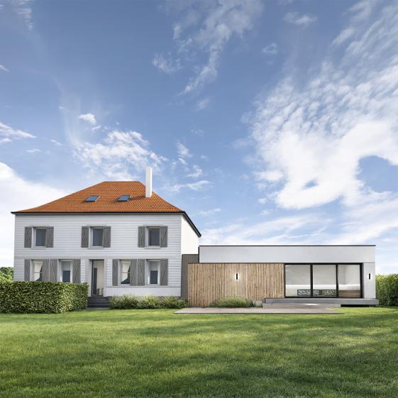 Extension depuis jardin