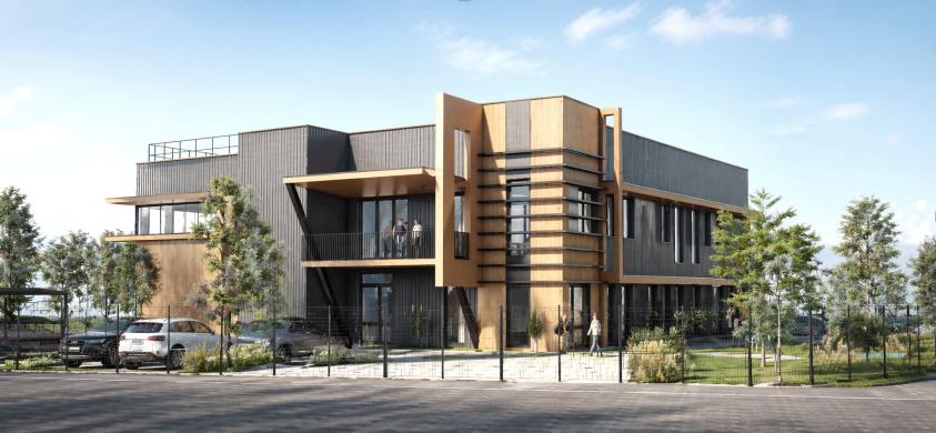 Vue 3D façades Sud et Ouest Vue 3d