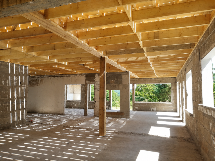 Maison après incendie - Travaux - Salle à manger - cuisine