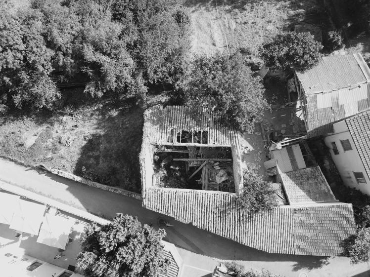 vue aérienne avant travaux