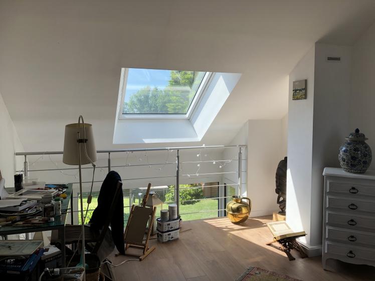 Espace ATELIER en COMBLES avec vide sur RDC
