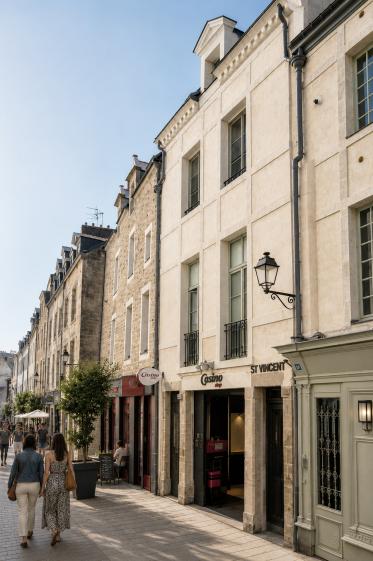 Contexte rue piétonne