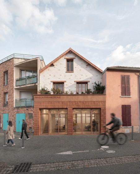 Réhabilitation à Saint-Ouen, maison médicale et paramédicale, équipement de santé, ERP