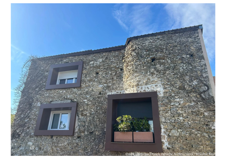 Vue de la façade arrière terminée