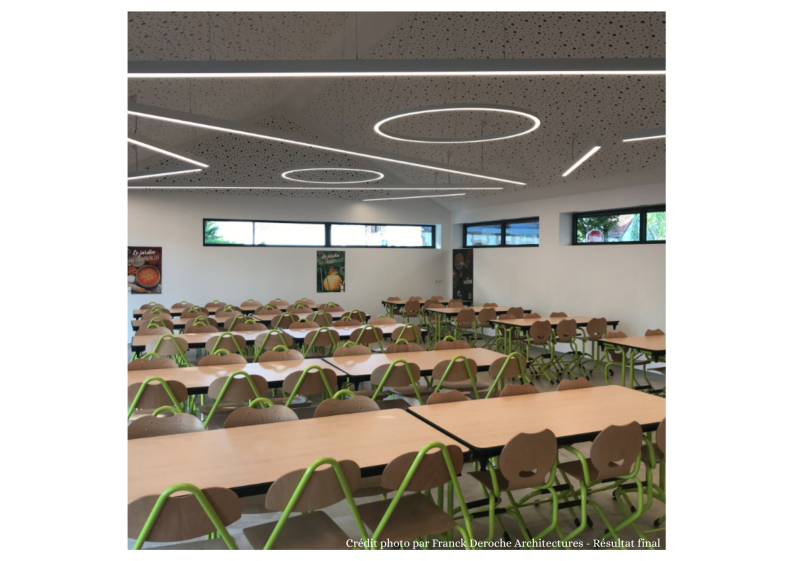 Vue intérieure de la cantine