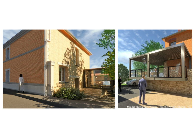 Vues extérieures de l'extension en phase projetée