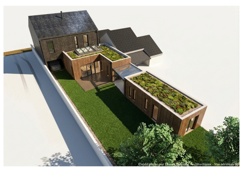 Vue aérienne de l'extension en phase projetée