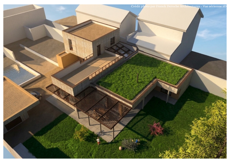 Vue aérienne de l'extension en phase projetée