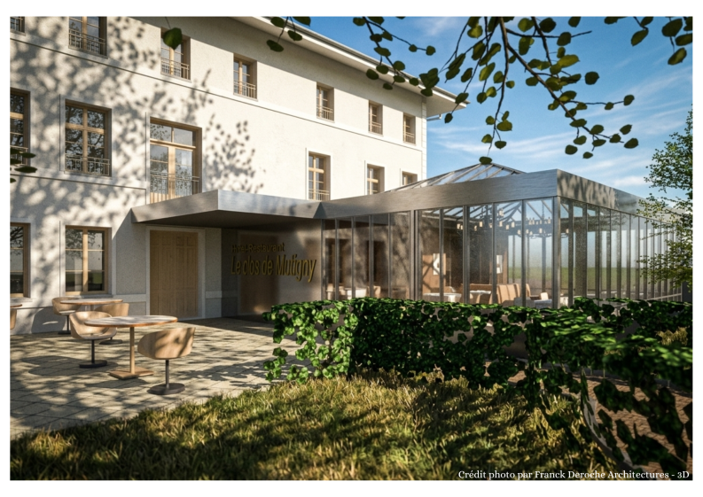 Vue extérieure de l'extension en phase projetée