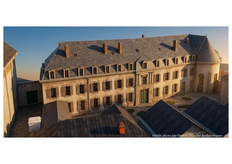Vue 3D n°2 du projet en phase projetée