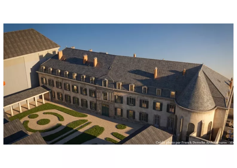 Vue 3D n°1 du projet en phase projetée