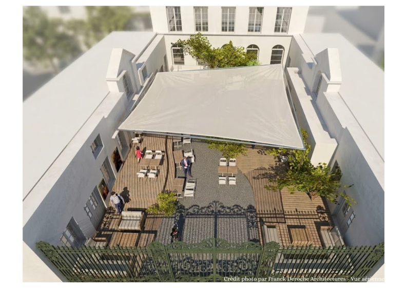 Vue n°1 de la cour intérieure en phase projetée