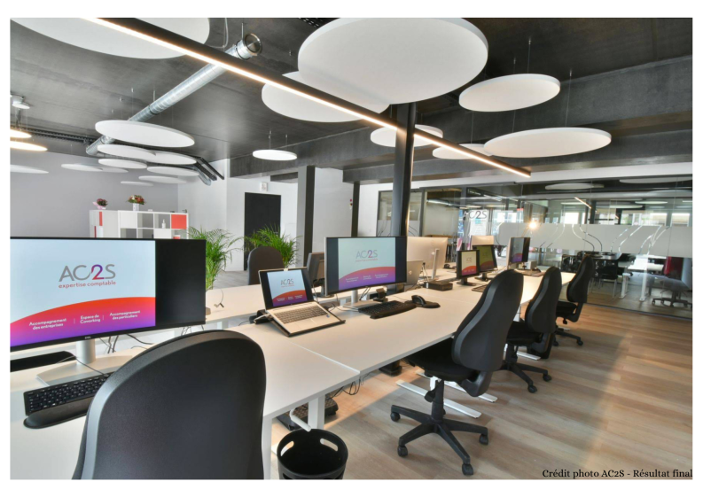 Vue de l'espace co-working