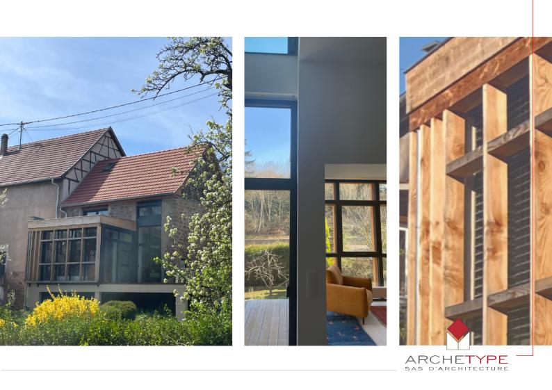 Transformation d'une grange en maison individuelle - Niederbronn-les-Bains