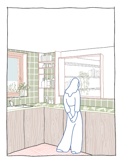 Croquis d'ambiance cuisine