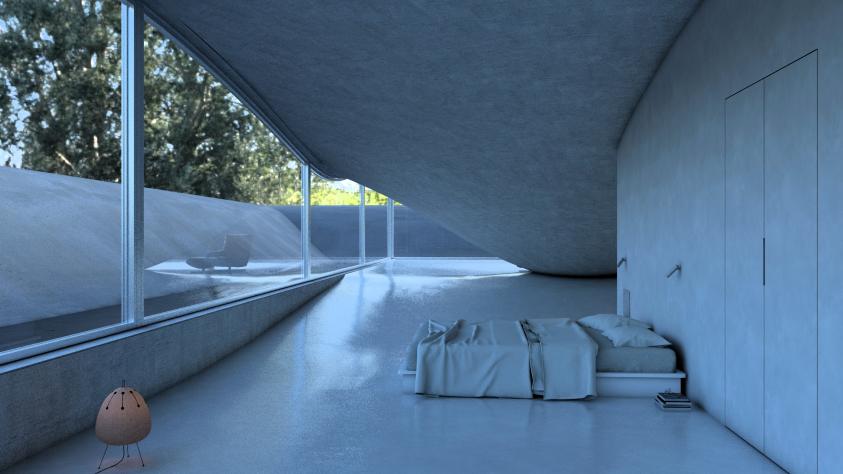 Perspective intérieure de la chambre