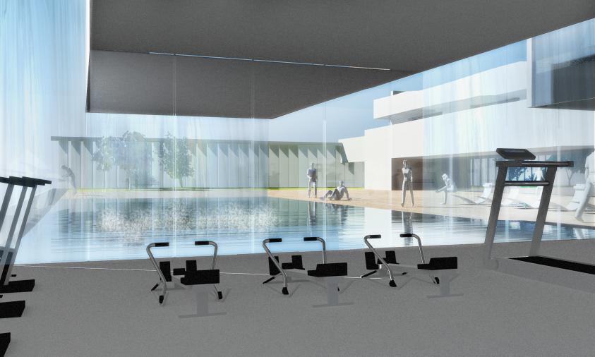 Salle de fitnesss