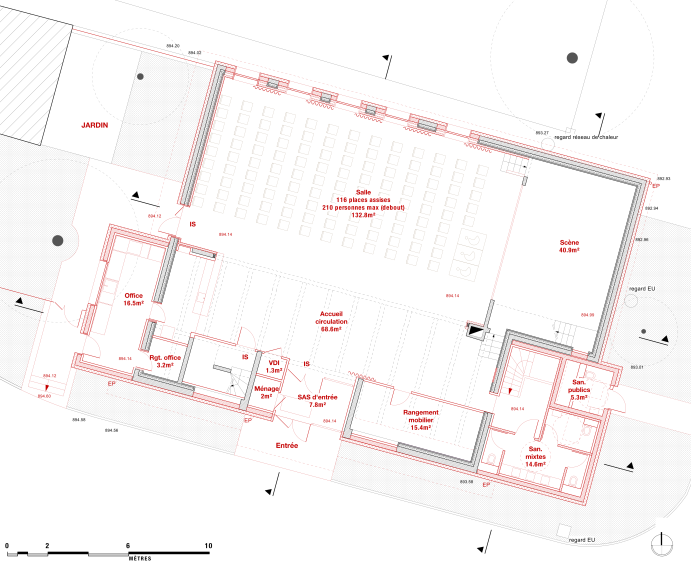 État projeté APD - plan du rez-de-chaussée