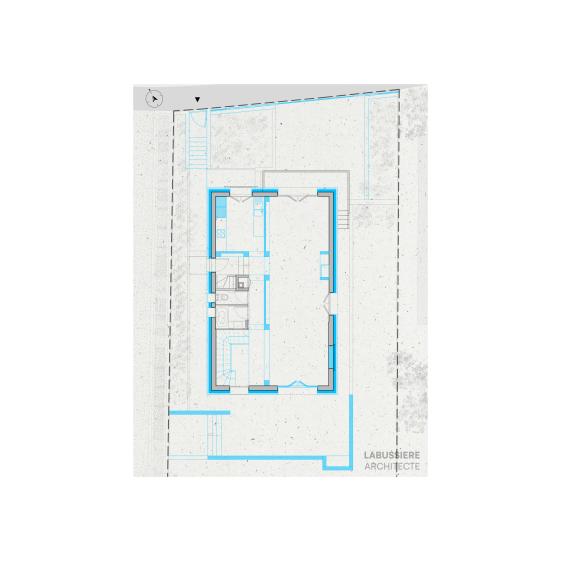 Plan rdc modifications et isolation thermique par l'extérieur Plan rdc modifications et isolation thermique par l'extérieur