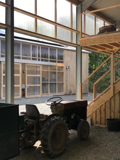 Photo du hangar de stockage