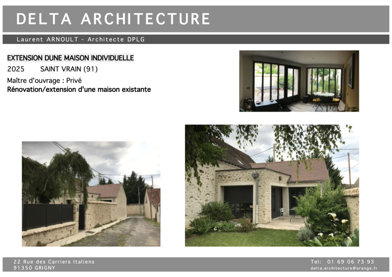 Extension d'une maison individuelle