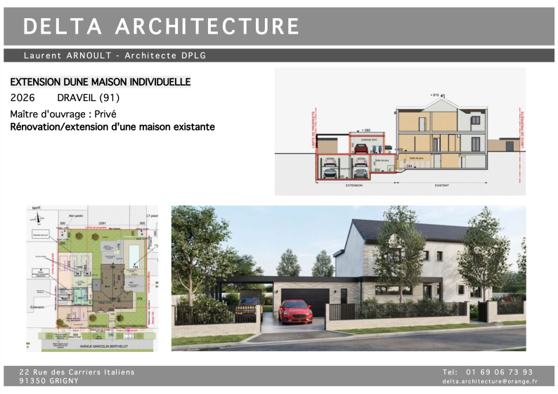 Extension d'une maison individuelle