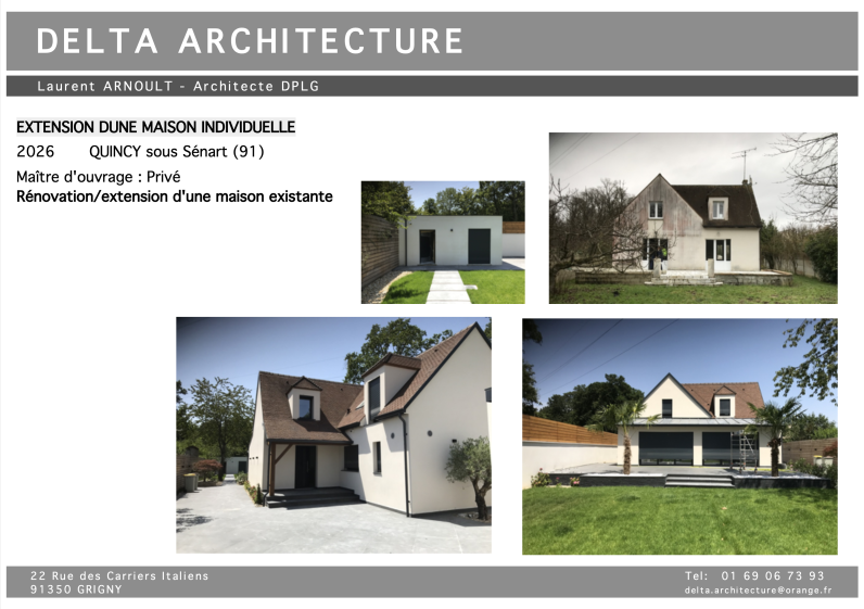 Extension d'une maison individuelle