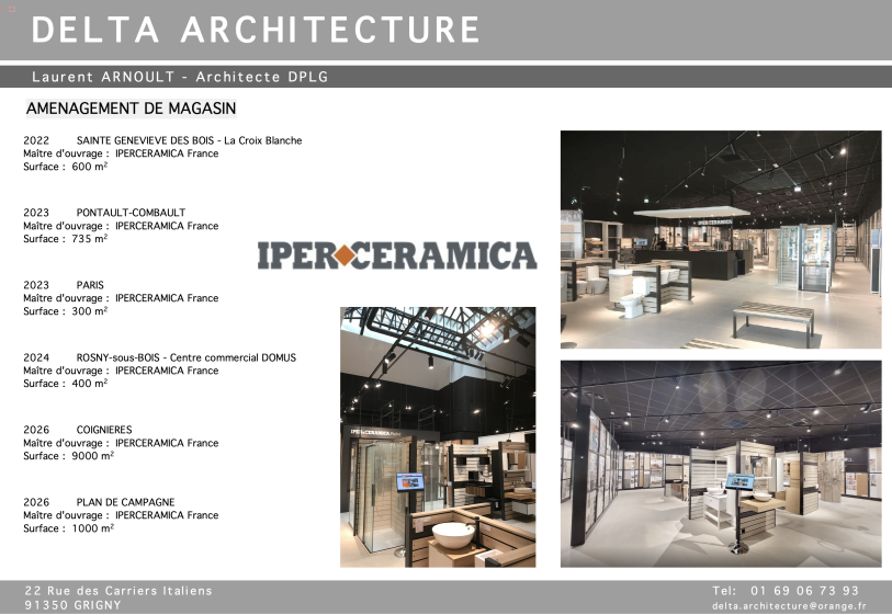 Aménagement de magasins Iperceramica