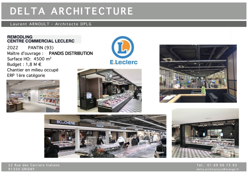 Aménagement magasin E.Leclerc