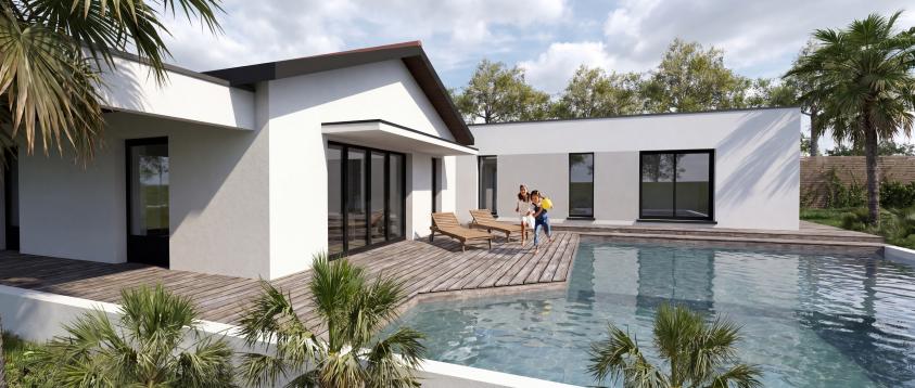 maison des années 90 transformée en maison contemporaine