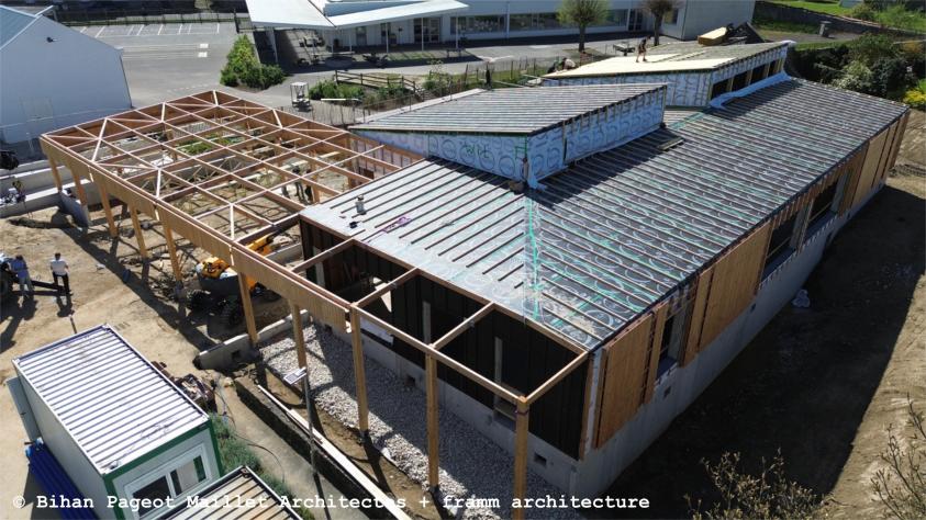 Vue drone chantier