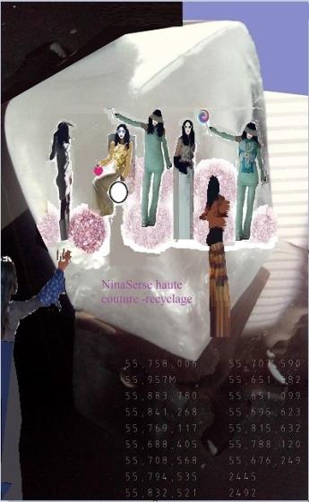 Février 2007 : mannequin sans abri n'était pas encore sur la chaise roulante, son book j'ai ramenée perssonnelement chez leur CCAS. Quelques annes apres j'ai trouvée que les sociologues en charge de s'occuper d'eux ne leur montrent pas comment obtenir un logement ni aide d' état. Des que j'ai remarquée qu'elle n'est pas capable d'envoyer son book à la Ministere de la Coulture Slovéne pour devenir l'artiste, et que les sociologues ne l'aident point, j'ai envoyée par mail son book à la police. La Police n'etait pas capable de comprendre la relation Architecte scientifique et une sans abri, Eco haute couture pour les sans abri