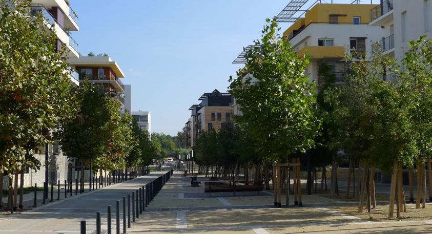 ZAC intérieure du quartier Vue 05 Vue de la rue Georges Braque