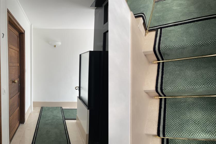 Palier détail tapis
