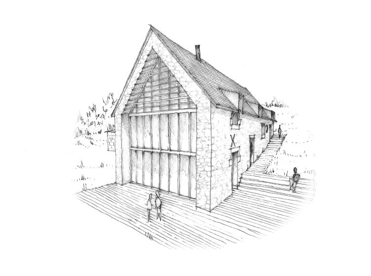 Croquis de la verrière 