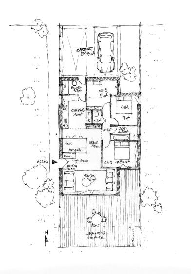 Croquis vue du dessus 