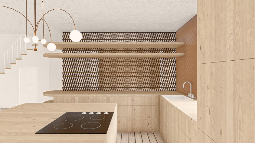 Vue de la cuisine 