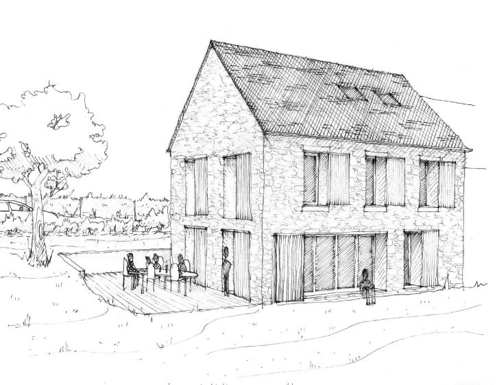 Croquis d'ensemble de la maison 