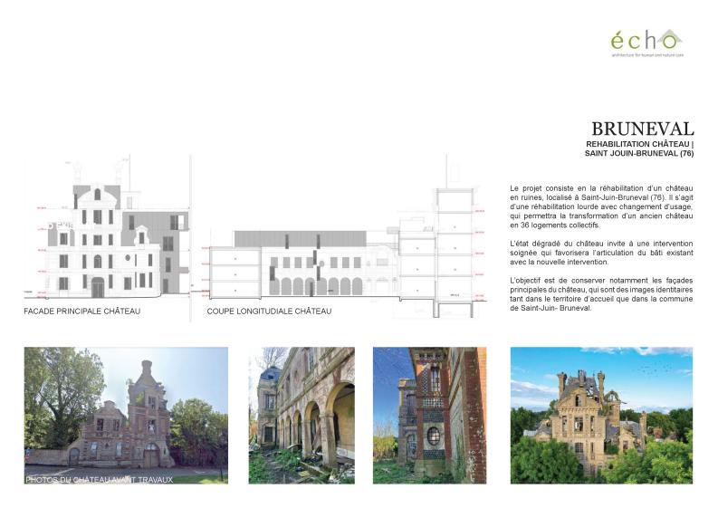 Réhabilitation château • Transformation logements | Normandie (76)